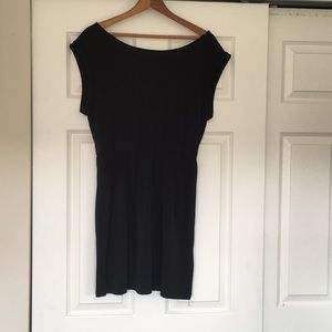 Forever 21  Black dress with v cut back size L
